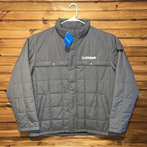 Columbia Puffer Jacket Mens‎ Size XXL Clemson Tigers Embroidered Insulated NEW - Picture 1 of 12